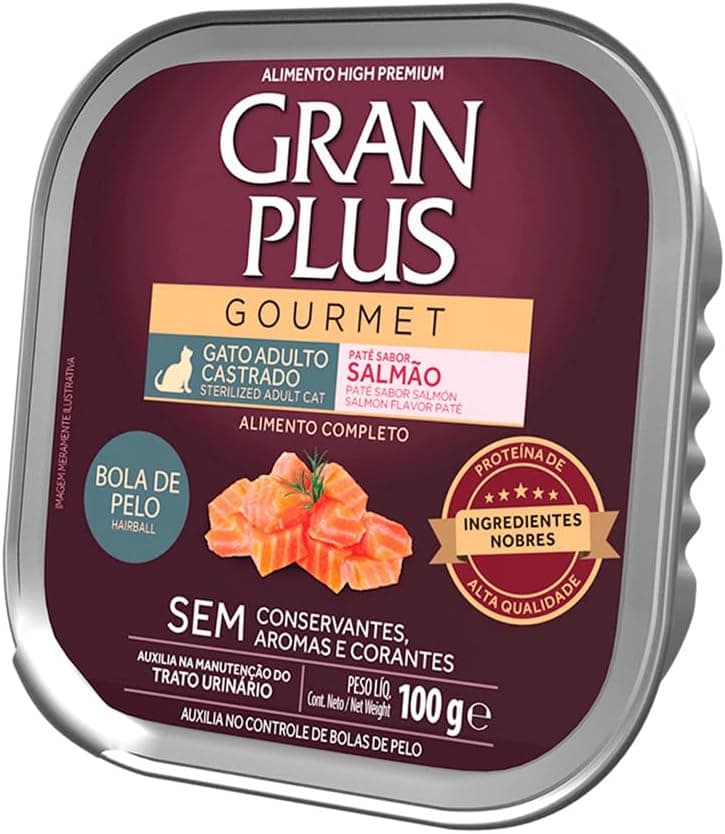 Granplus Gourmet Patê Gato Castrado Salmão 100g