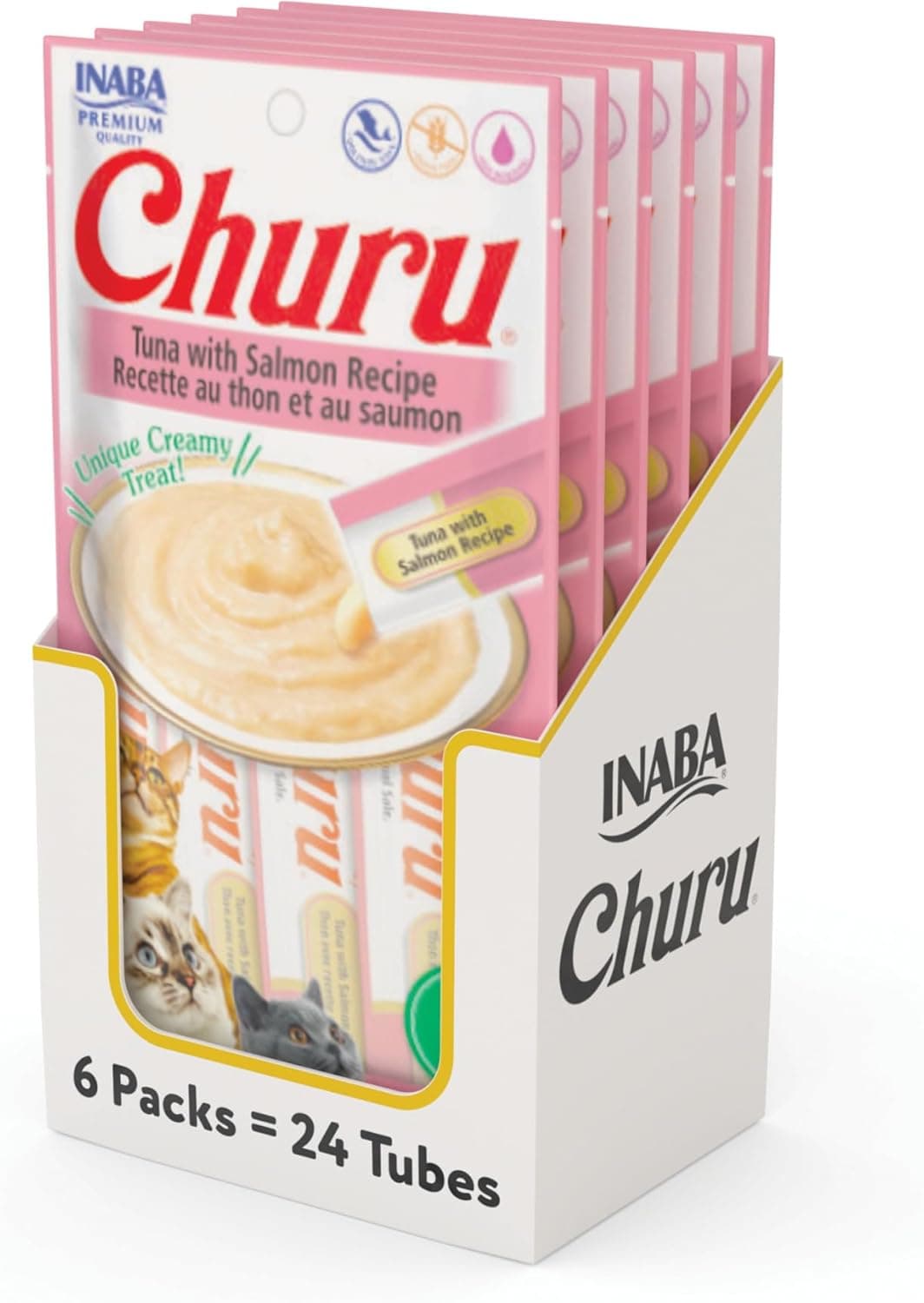 Churu Display para Gato Sabor Atum com Salmão 24 Tubos