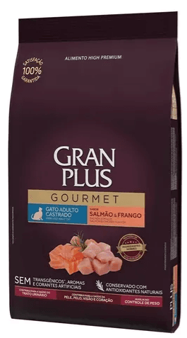 Ração Gran Plus Frango e Salmão 1kg