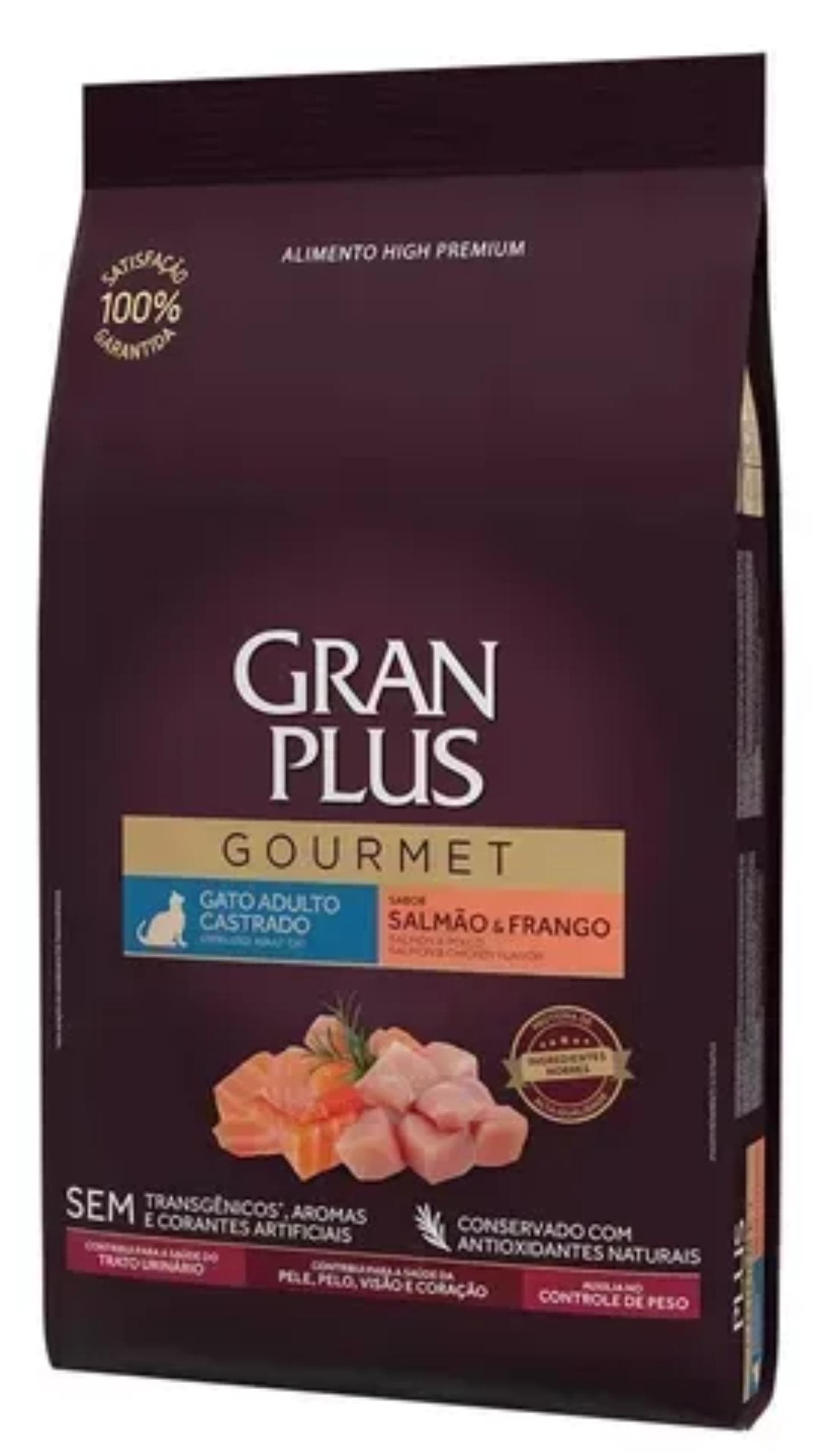 Ração Gran Plus Frango e Salmão 1kg