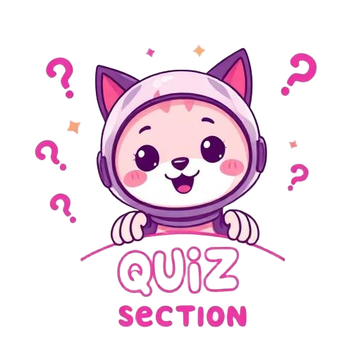 Mascote convidando para os quizzes